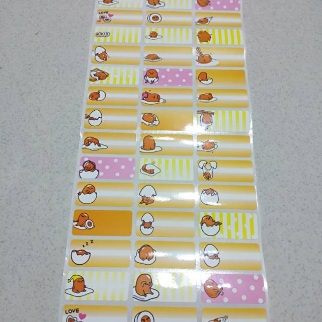 

Label Nama Mr Egg Ukuran M