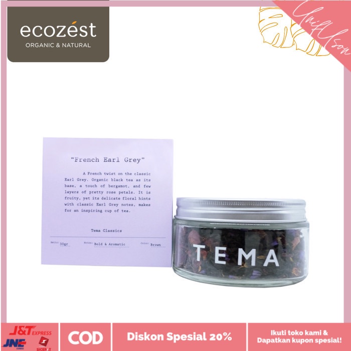 

⭐COD⭐ Tema - Tea French Earl Grey Jar 70g