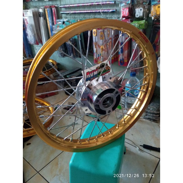 paket jari-jari satria fu velg rossi veleg satria f 150 pelek belakang tromol satria fu rim satria f