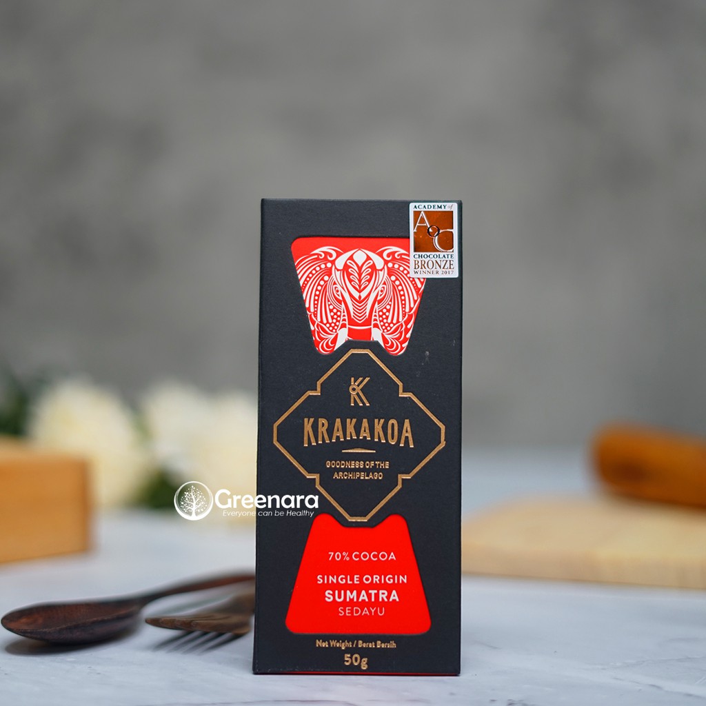 

Alsiha Sehat Alami Organik Cemilan Makanan Sehat KRAKAKOA - Single Origin 70% Sedayu Sumatra
