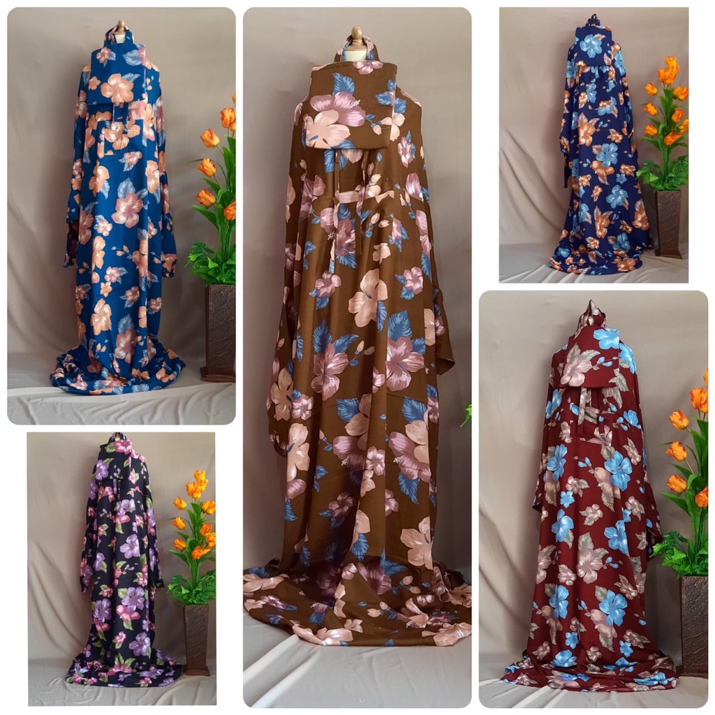 Mukena rayon Terusan Safira - super jumbo