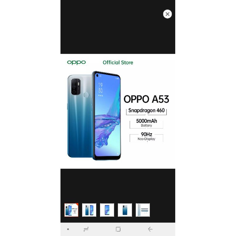 oppo A53 ram 4/64gb resmi