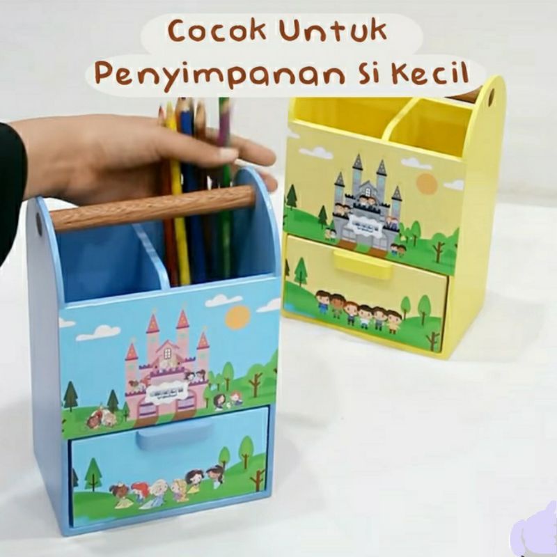 

PENCIL CASE KIDS Wooden Gift Hampers TEMPAT PENSIL ANAK KAYU Custom Karakter Motif Nama Anak SOUVENIR ULTAH GOODIE BAG