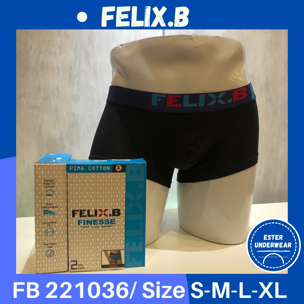 Celana Boxer Pria Felix.B FB 221036 ISI 2 PCS