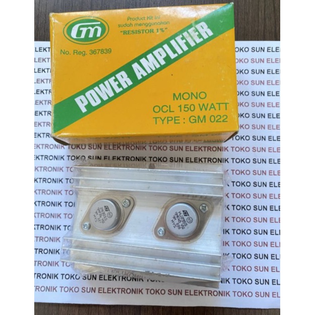 Kit power ampli ocl 150watt mono dengan transistor jengkolan by Gm022