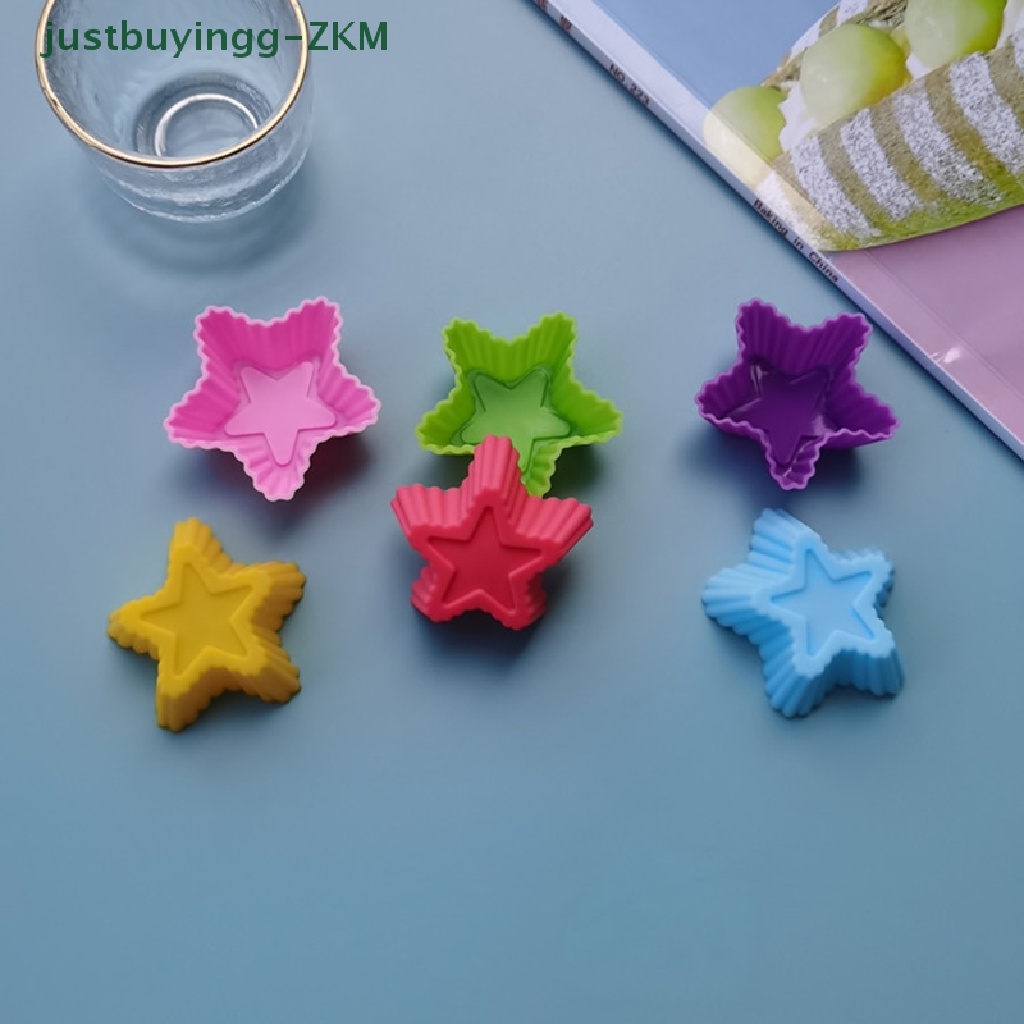 6 Pcs Alat Cetakan Kue Cupcake Muffin Bahan Silikon