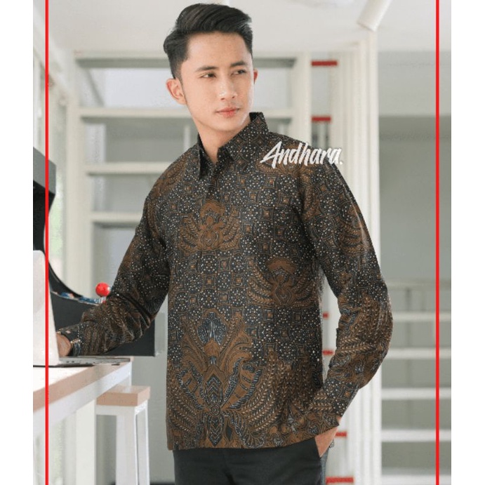 Kemeja Batik Pria Lengan Panjang Modern Premium Slim Fit KEEPYARSOGAN