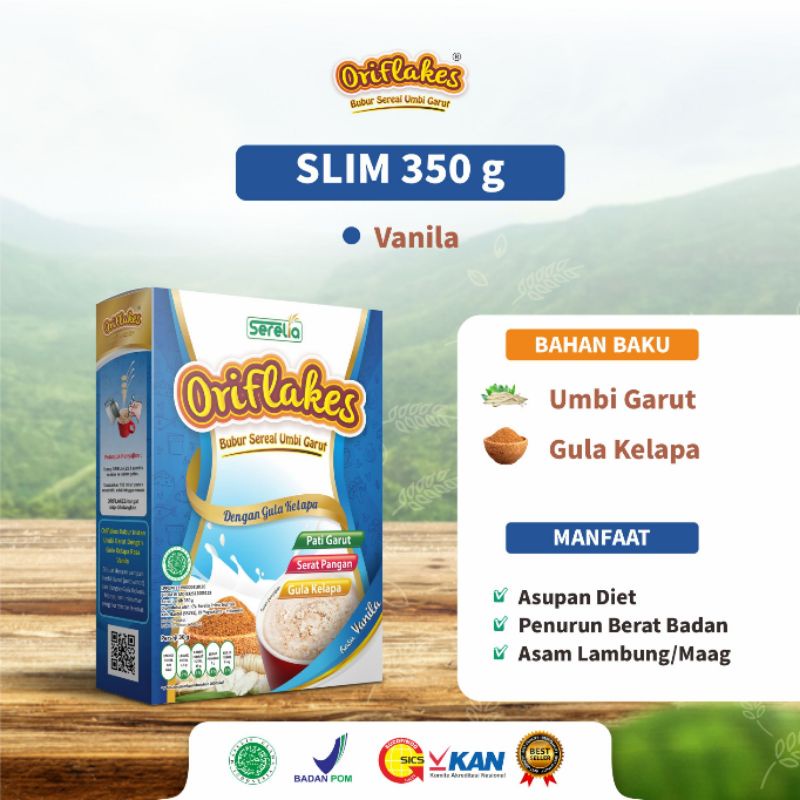 ORIFLAKES SEREAL UMBI GARUT SLIM DIET 350 GRAM