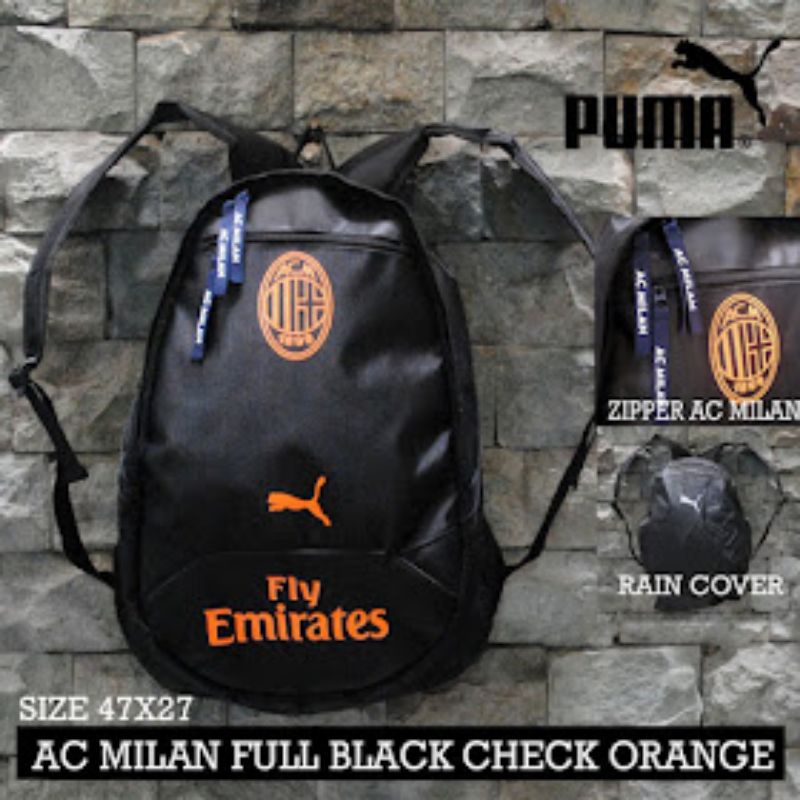 TAS RANSEL - RANSEL AC MILAN - TAS SEKOLAH
