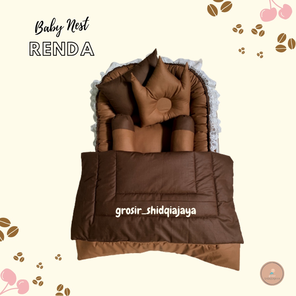 KASUR BAYI RENDA MURAH/KASUR BAYIRENDA SET BADCOVER/KASUR BAYI PAKET LENGKAP MURAH/BABY NEST MURAH TERBAIK TERLARIS/TEMPAT BAYI/KADO LAHIRAN LUCU/ READY STOK KASUR RENDA BAYI