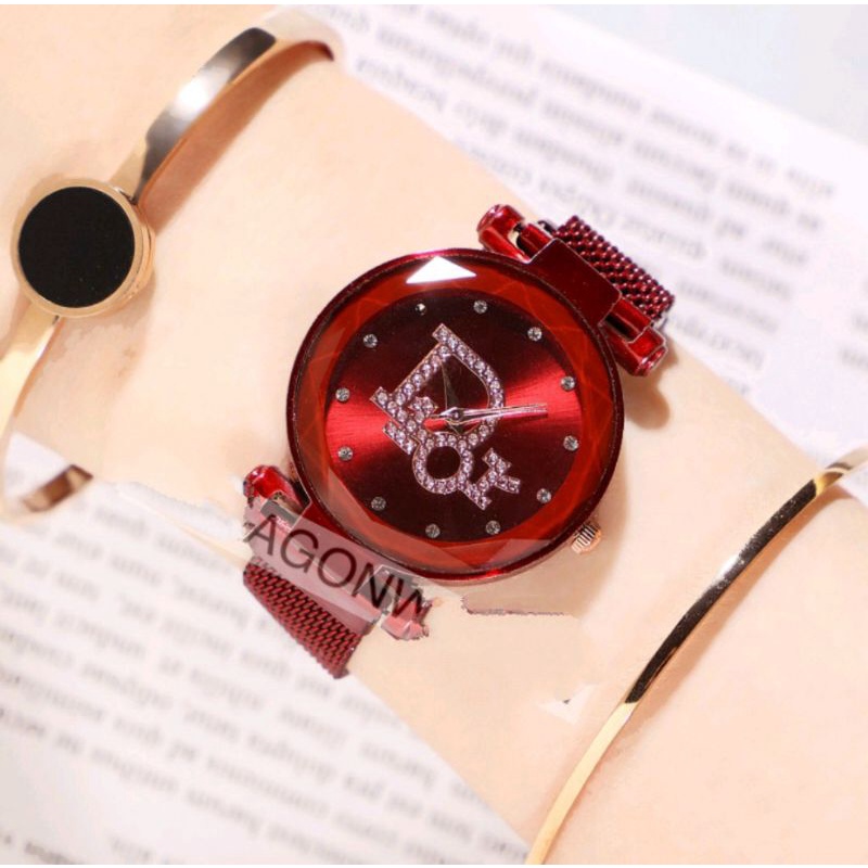 Jam Tangan Wanita Magnet Rantai Fashion Wanita Stylish