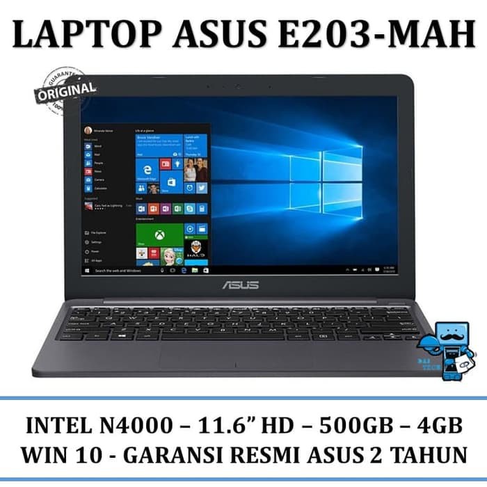 Laptop / Notebook Asus VivoBook E203-MAH - 4GB- 11.6"- 500GB- Win 10