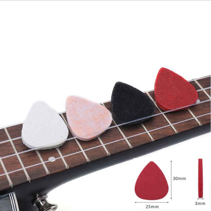 Pick Impor Lucu Imut Tebal Gitar Ukulele Berbulu Warna Warni