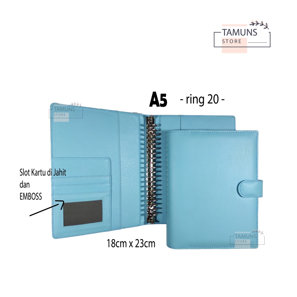 

BINDER Free Pulpen - POLOS KULIT SINTETIS A5 20 ring