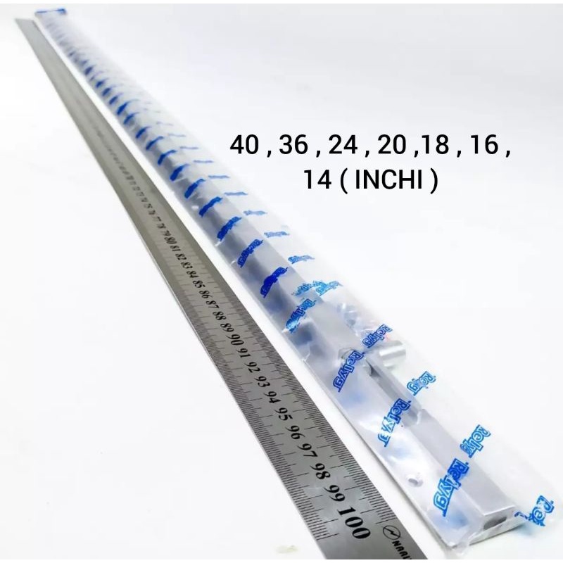 Grendel  pintu , jendela ,  alumunium 102 cm / 40,5 inchi , 40 inchi / 1 meter / 90 cm / 36 inchi , 