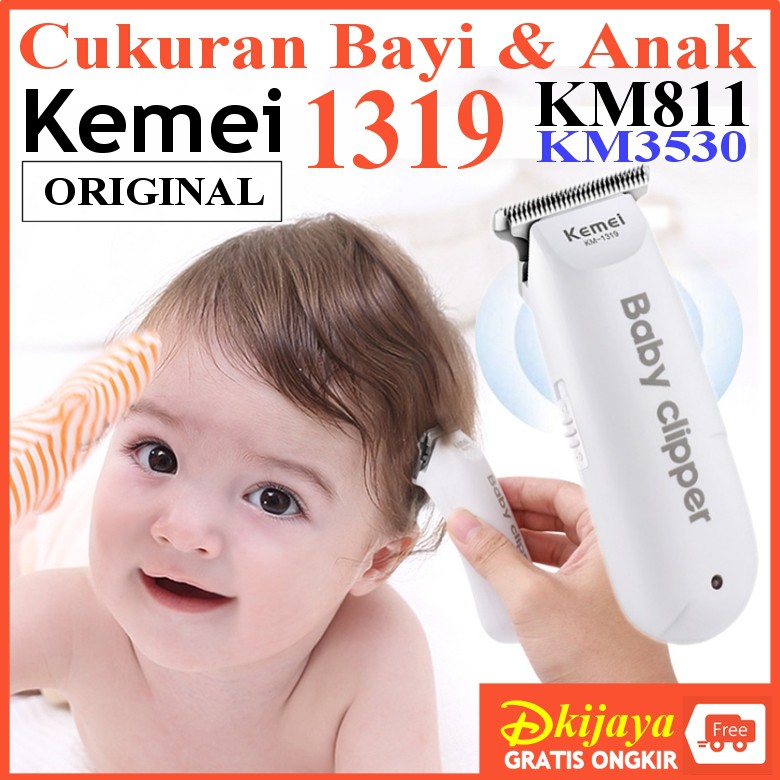 ALAT CUKUR RAMBUT BAYI DAN ANAK MESIN CUKURAN KEMEI 3530 811 1319 KM3530 KM1319 KM811 ORIGINAL