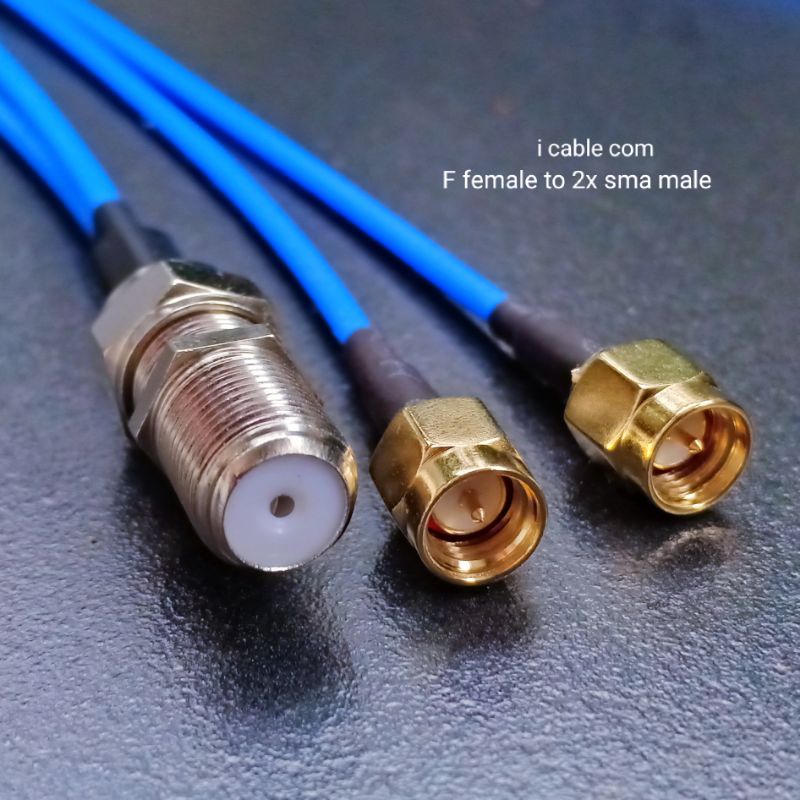 F Female RG6 Pigtail modem Bolt Orbit Huawei double TS9 CRC9 Sma male Model Y