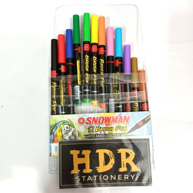

Brush Pen Snowman 12 Warna