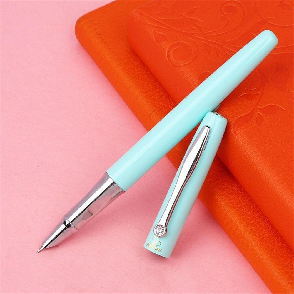 R-flower Cartoon Pen Dewasa Tulis Halus Tahan Lama Latihan Kaligrafi Ganti Tinta Sac Pen