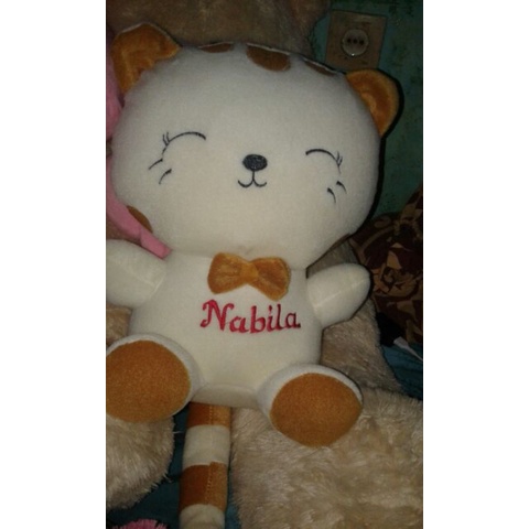 BONEKA KUCING CANTIK XL GRATIS UKIR NAMA