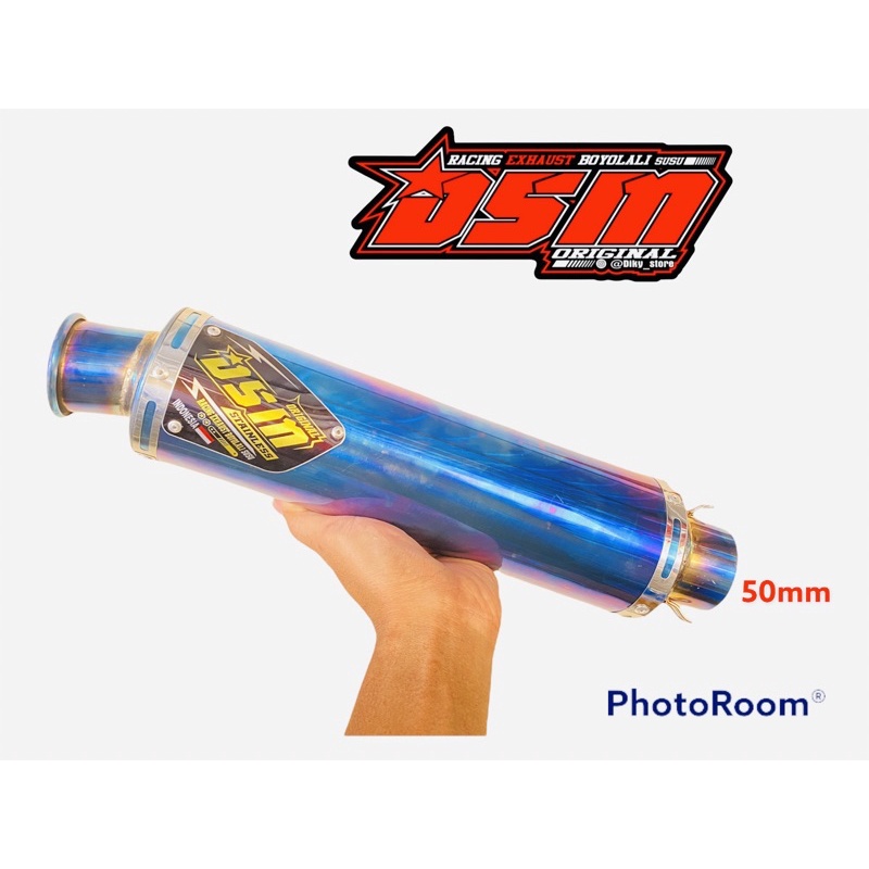 Knalpot Dsm blue TYPE LR slencer original