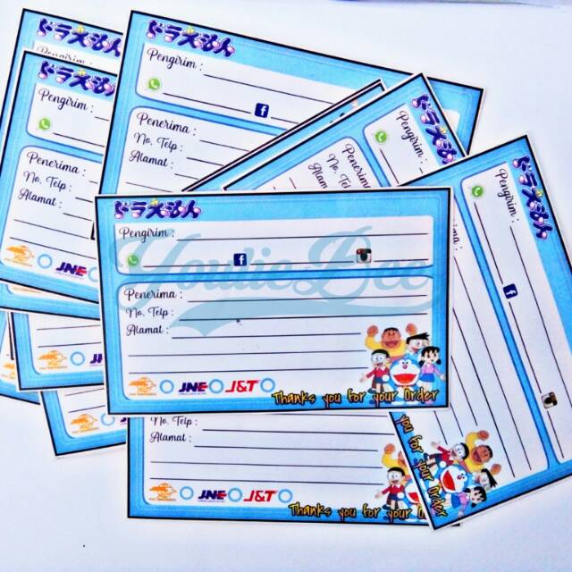 

Sticker pengiriman olshop / toko online motif full color