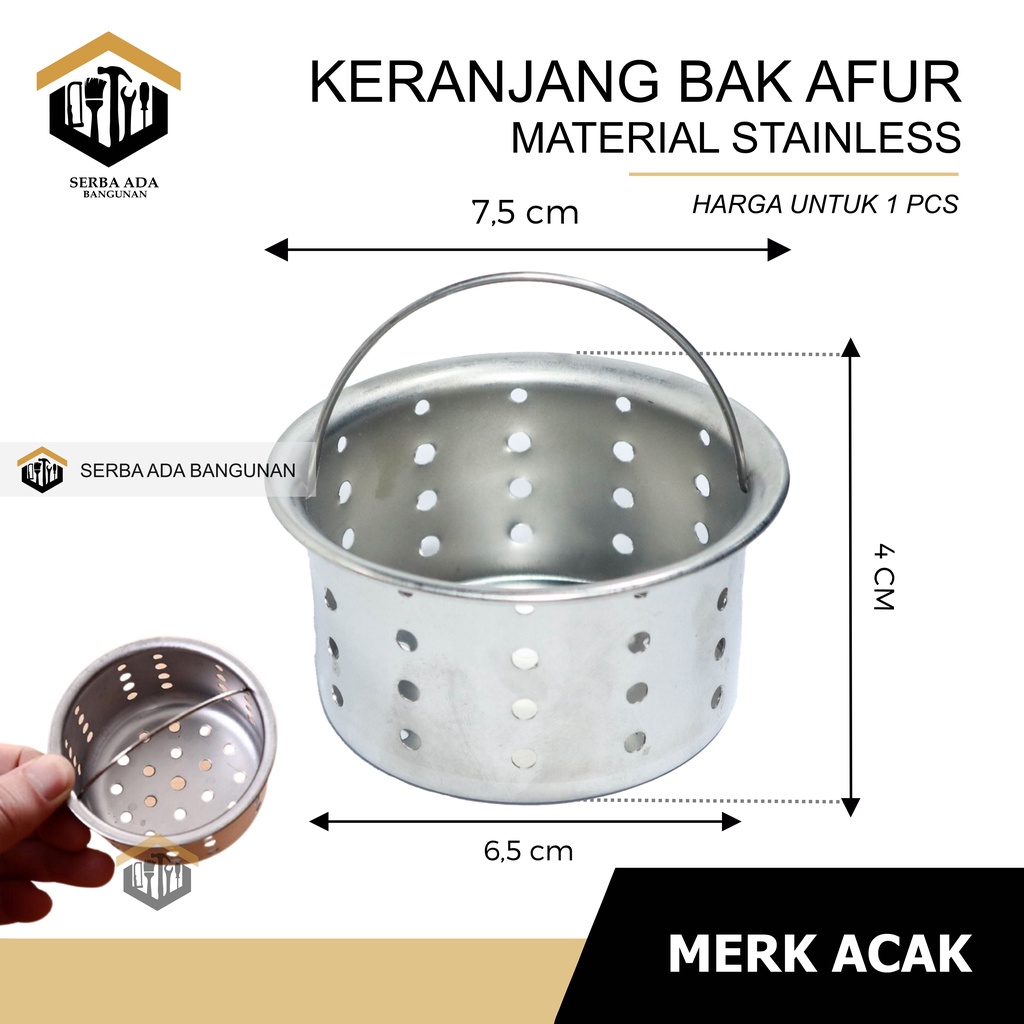 SARINGAN AFUR PVC &amp; STAINLESS SUS 304 / KERANJANG BAK CUCI PIRING WASTAFEL FILTER KOTORAN SAMPAH