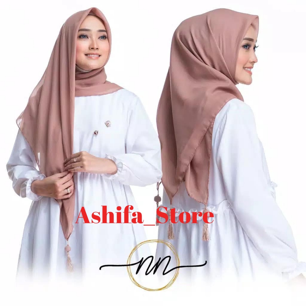 Hijab Segiempat Bella Pom Pom Warna Terlengkap / Kerudung Segiempat Pom-pom warna telengkap / Jilbab Segiempat Pompom warna telengkap / Jilbab Hijab Kerudung Segiempat Terbaru Trend Produk Terbaik Warna Terlengkap-2