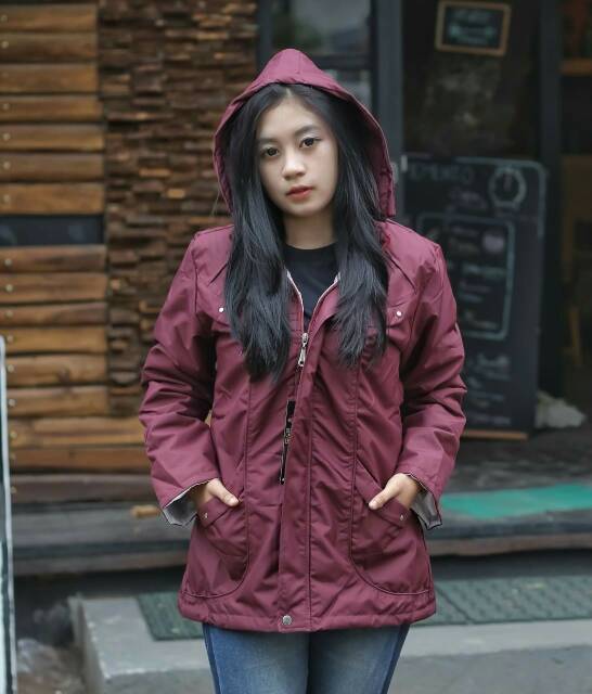 Jaket Parka Taslan Wanita PREMIUM !!