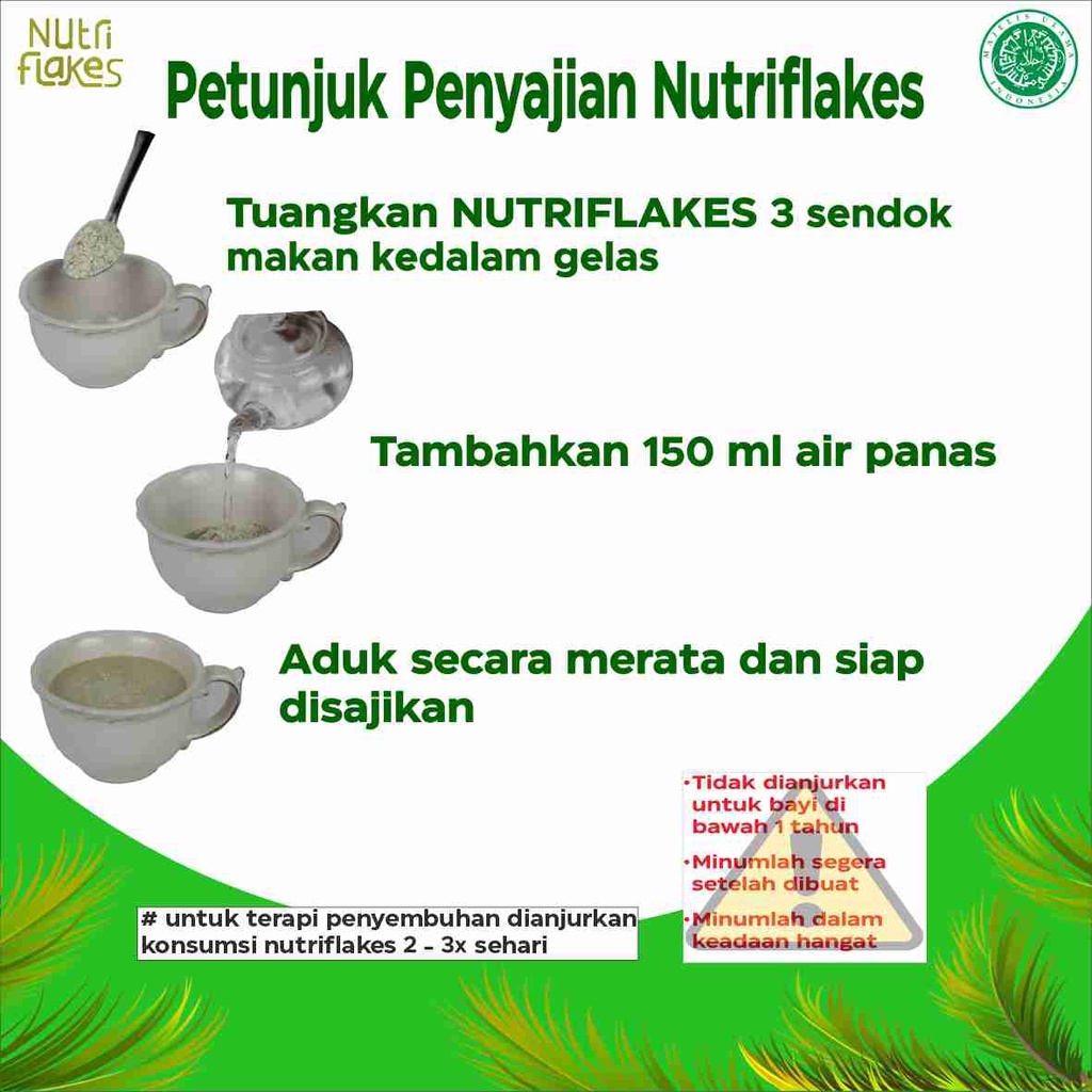 Nutriflakes Umbi Garut Asam Lambung, Maag dan Gerd 3 Box