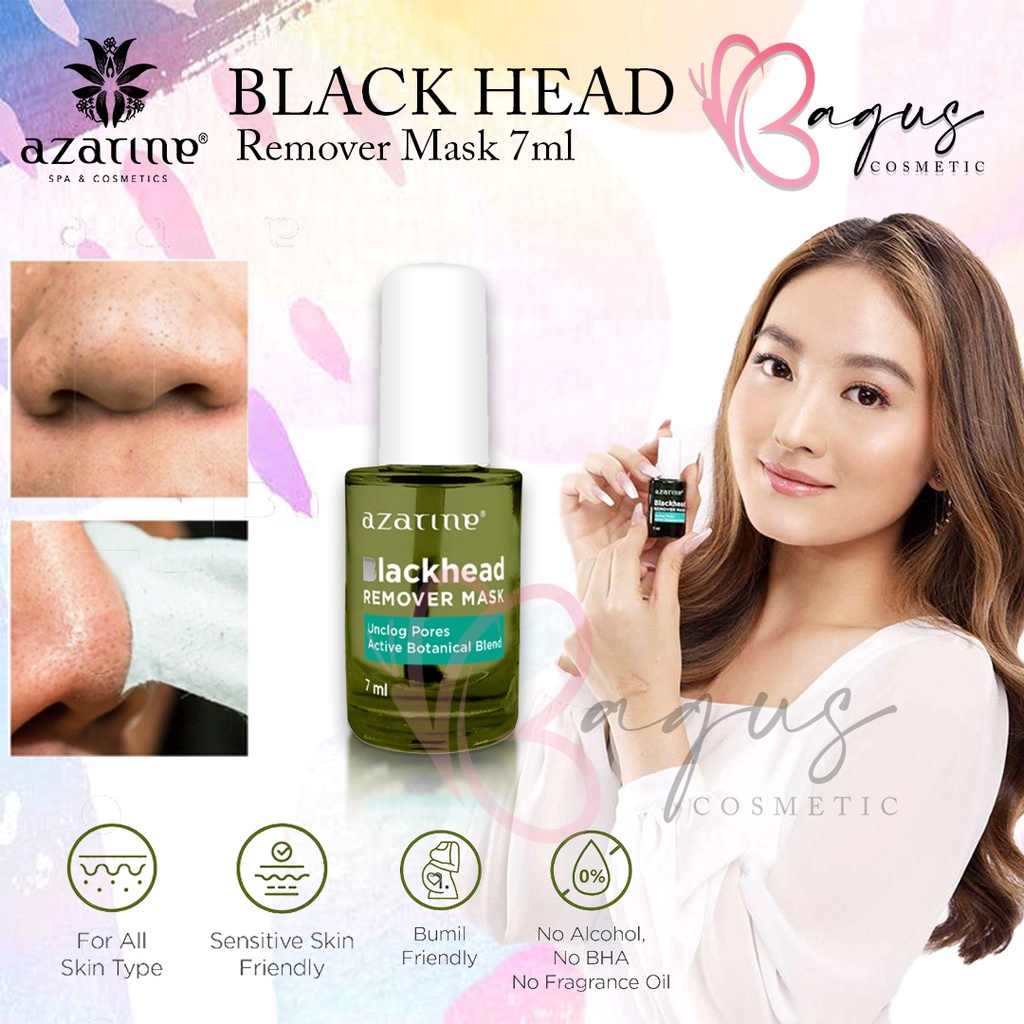 ⭐BAGUS⭐ AZARINE Black Head Remover Mask 7ml | Masker Penghilang Komedo