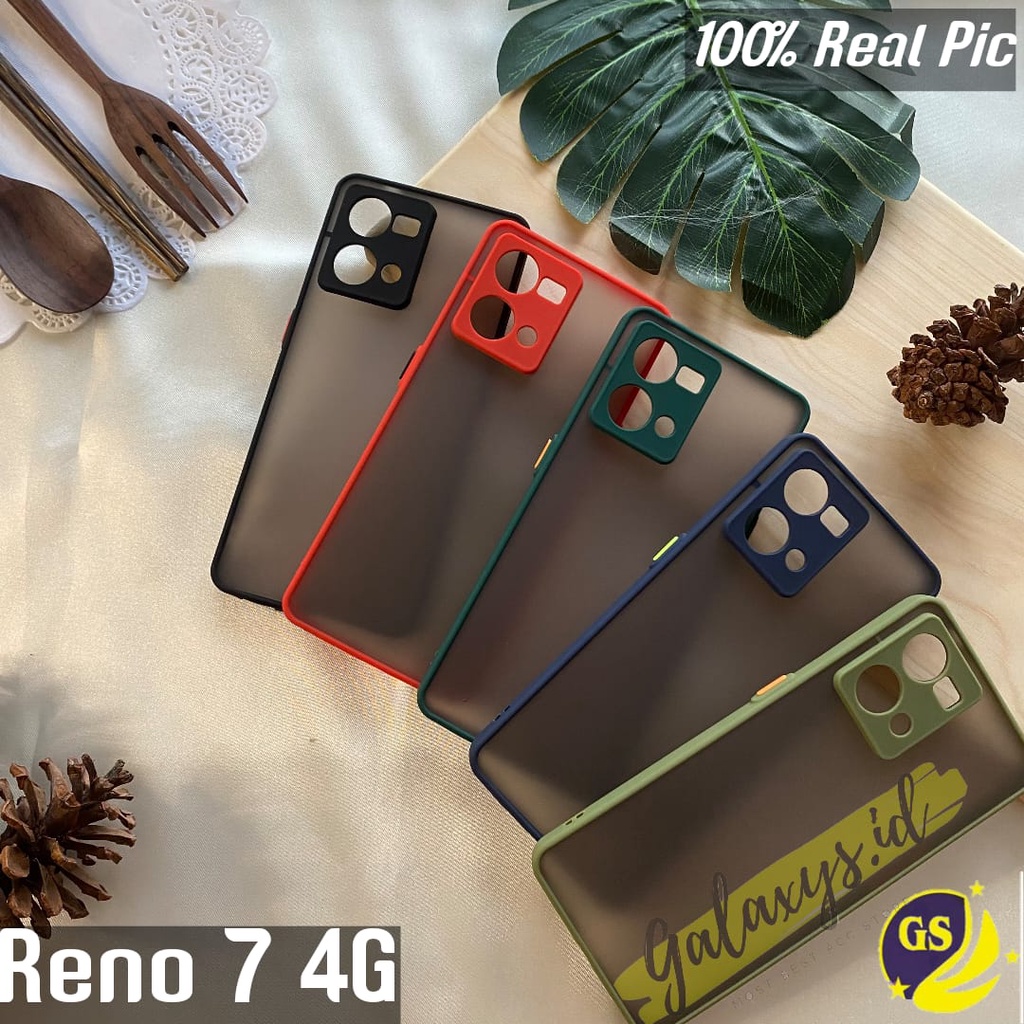 Oppo Reno 7 4G / Reno 7 5G / Reno 7Z RENO7 Z 2022 / RENO 8 4G / RENO 8Z 5G Case Dove Kamera Matte Fuze Transparan Colored Frosted My Choice