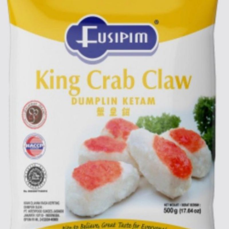 

Fusipim Kepiting Imitasi || King Crab Claw || Berat Bersih 500gr
