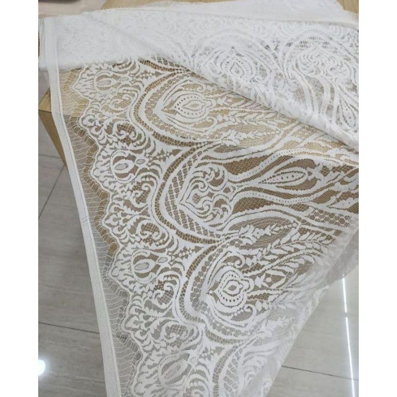 Kain kebaya brukat katun semi prancis