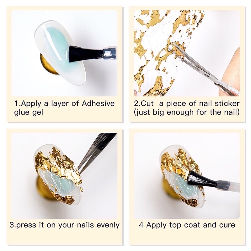 Hiasan Kuku Nail Art Serat Foil