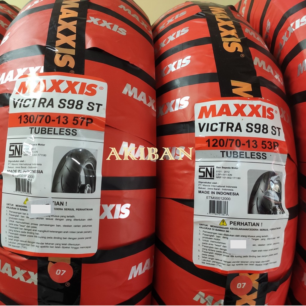 Ban MAXXIS VICTRA 120/70-13 Maxxis 120 70 13 Ring 13 Tubeless
