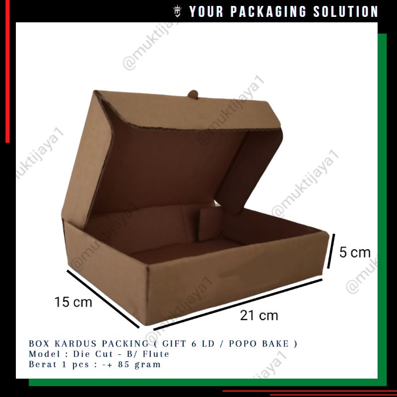

BOX GIFT 6 (POPO BAKE) • 21x15x5cm LD • Kotak/ Kardus/ Karton