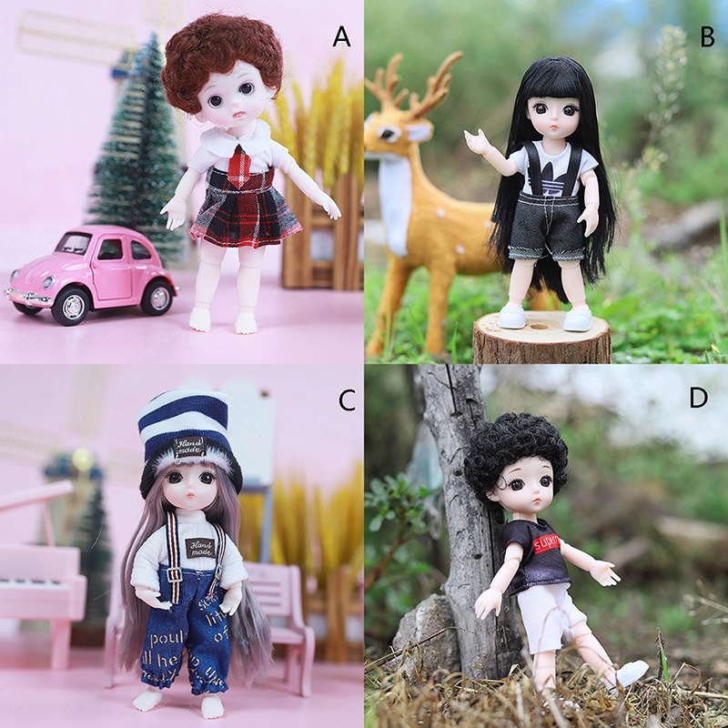 &lt; E2id &amp; &gt; 1 Set Pakaian Boneka Universal Ukuran 16cm