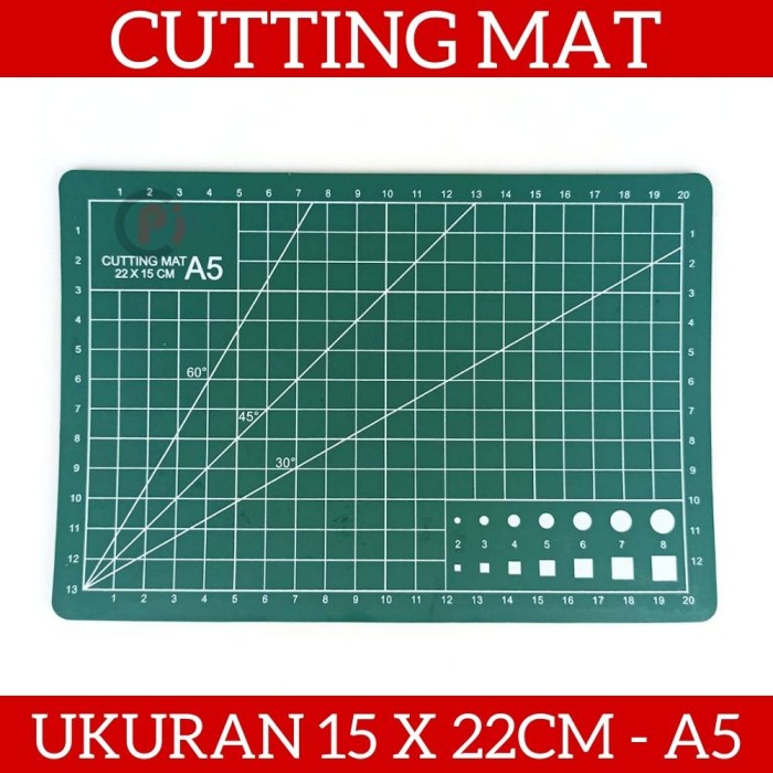 Cutting Mat Alas Potong Kertas Craft Working Pad Ukuran A5 15 x 22 cm