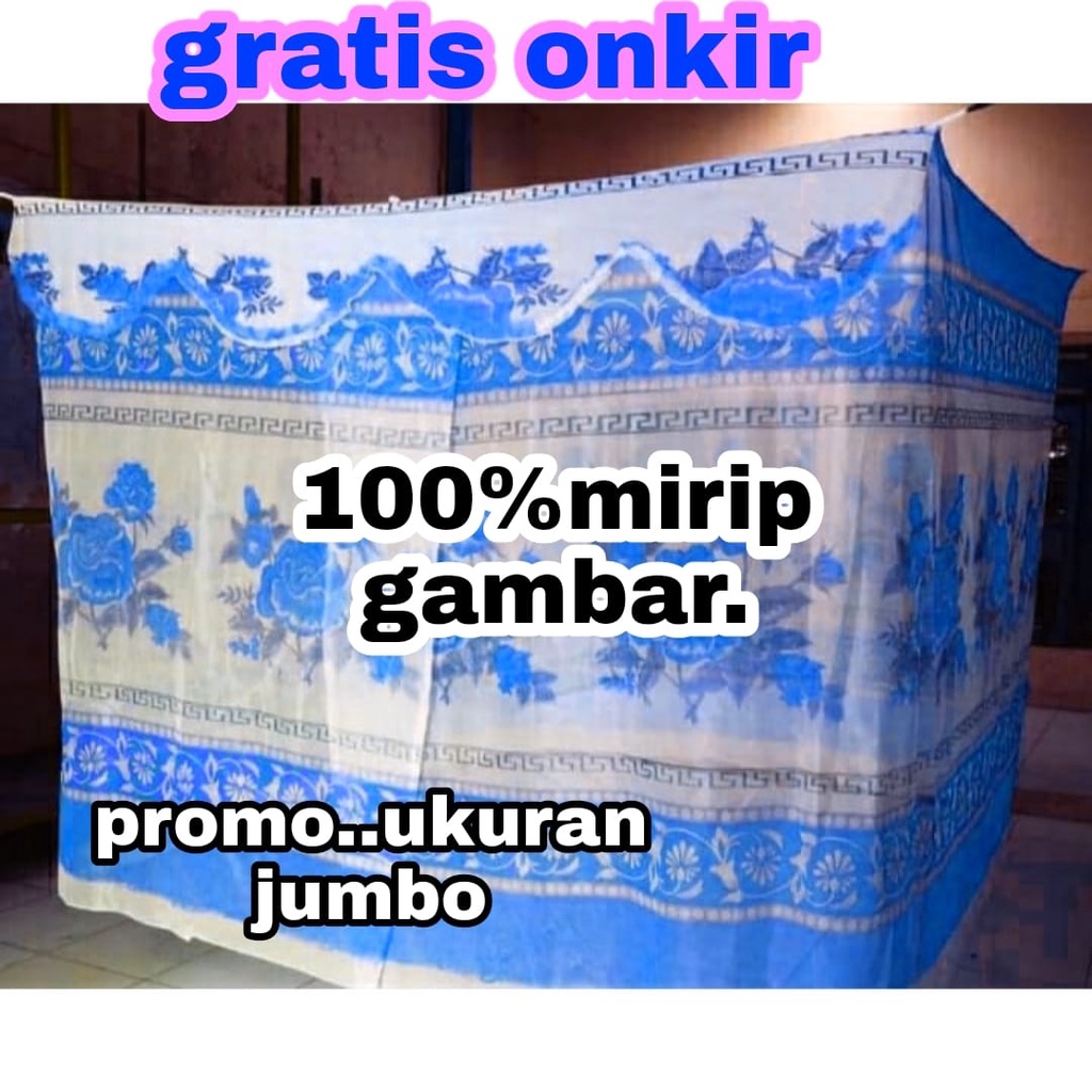 kelambu tebal bunga jumbo