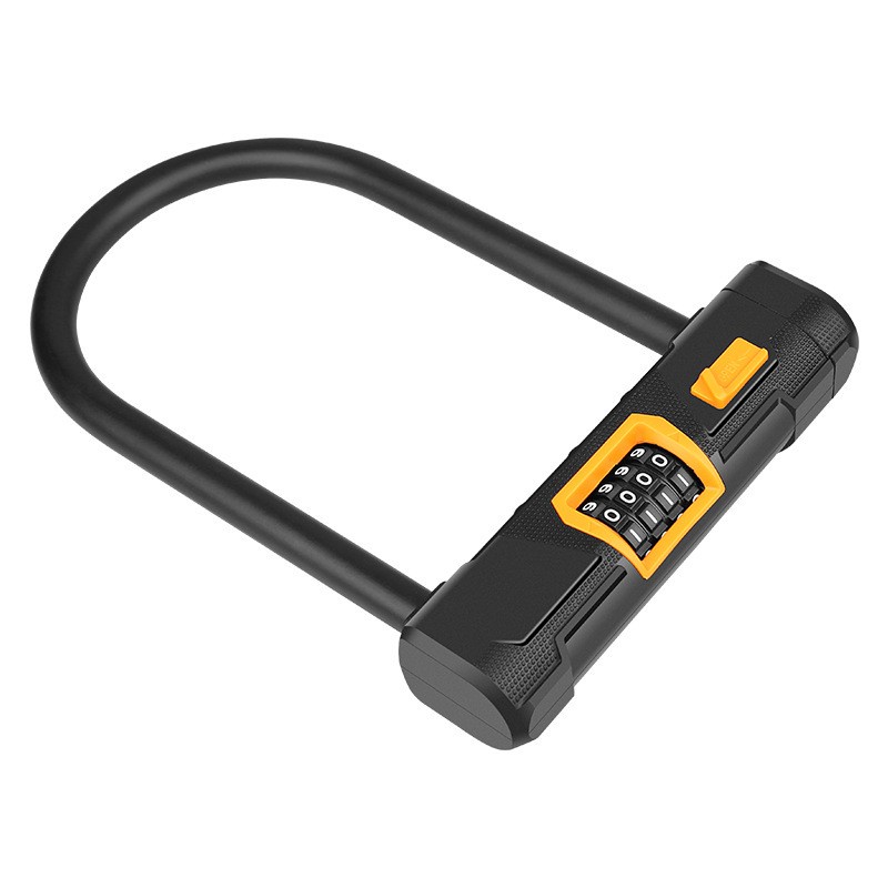 Gembok Sepeda U-Lock Kode Angka 4 Digit - TY733 - Black