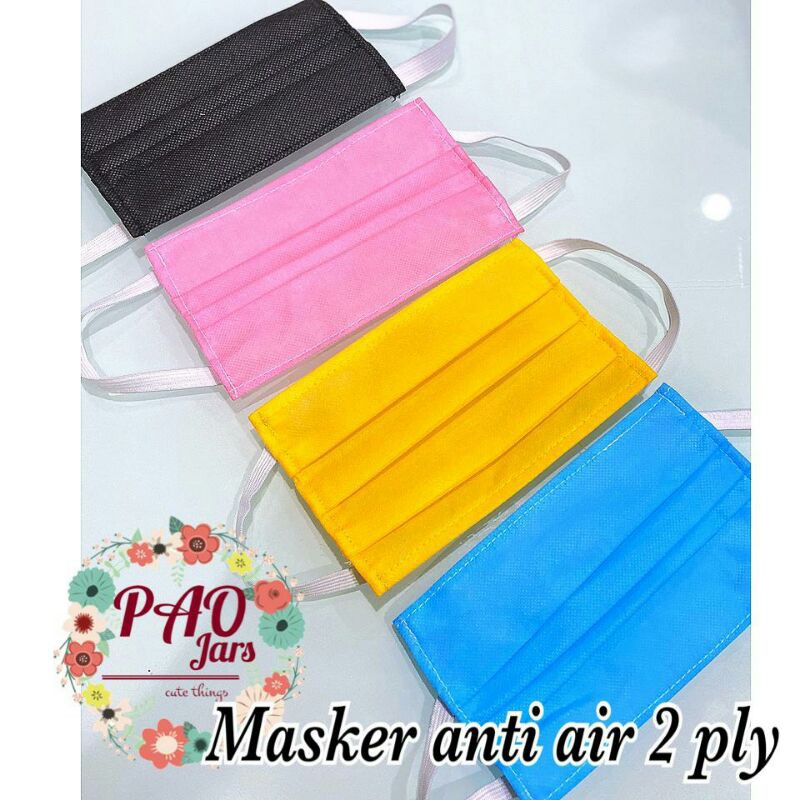 masker anti air 2 ply / masker termurah anti air
