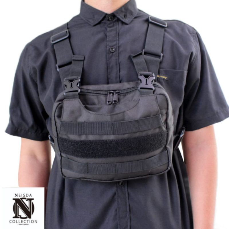 tas dada rompi chest bag chest rig