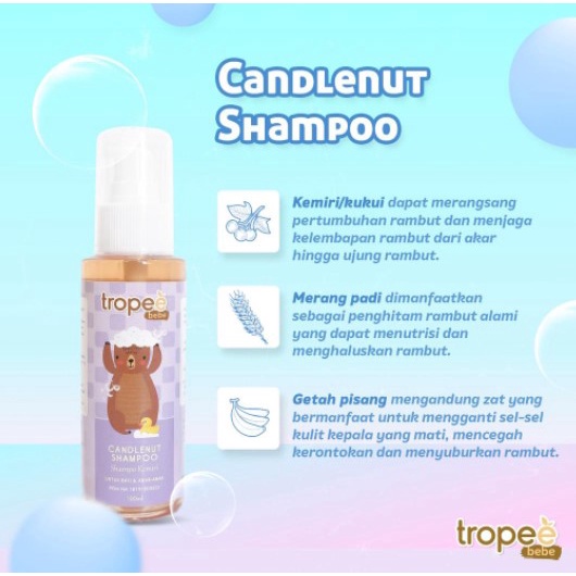 Tropee Bebe Candlenut Oil / Candlenut Shampoo / Olive Message Oil / Hair Lotion / TROPEE BEBE WINTER SKY moell  / Tropeebebe Hair Lotion Tropee Kukui Tropee Bye Bye Bug Spray Cream Menyuburkan rambut bayi Perawatan rambut bayi