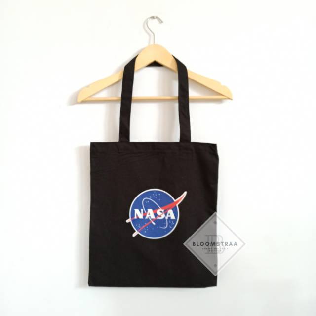 Canvas Tote Bag NASA Tas Kanvas 35x40cm