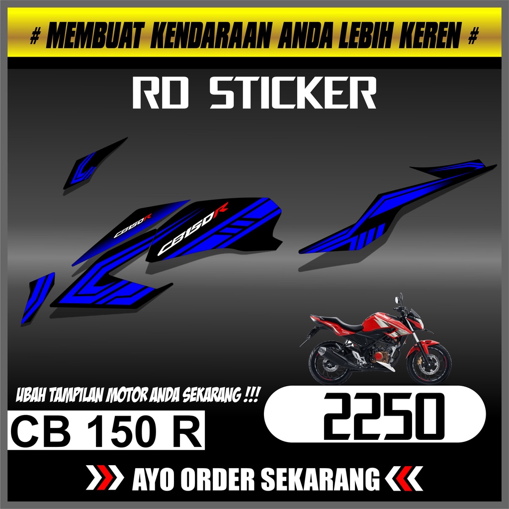 Striping CB 150 R FACELIFT 2016-2018 Striping CB 150 R FACELIFT Decal Motor CB 150 R FACELIFT stripi