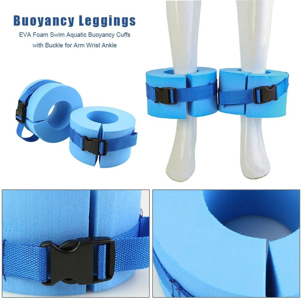 Lanfy Float Ring Water Sports Blue Wrist Untuk Pergelangan Kaki Untuk Bobot Renang Busa Lengan