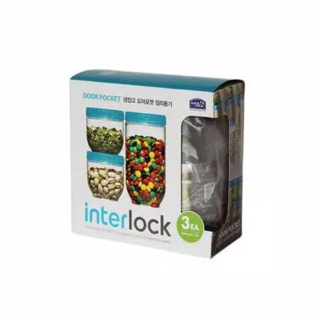 Lock n Lock Interlock Set 3pcs / Gift set LocknLock Interlock 3P hijau hampers