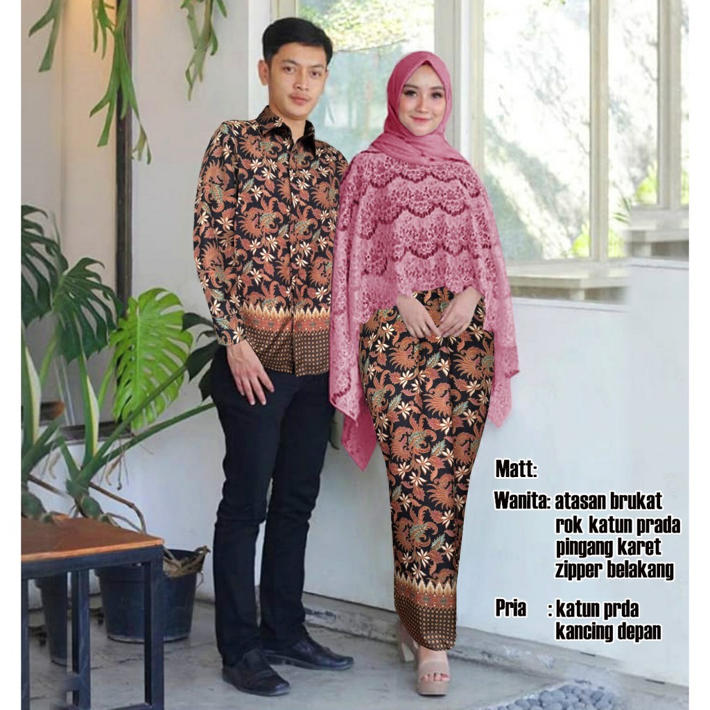 Photo Desain  Baju Batik Pasangan  Suami Istri Kerabatdesain