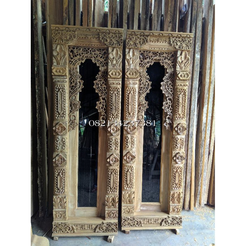 kusen jendela gebyok ukir jepara jati asli jendela kamar